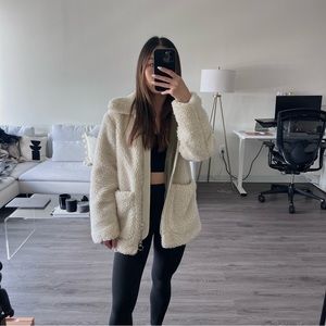 Topshop Petite White Coat